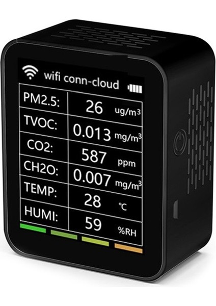 Tuya Wifi 6 In 1 Hava Kalitesi Dedektörü (Yurt Dışından)