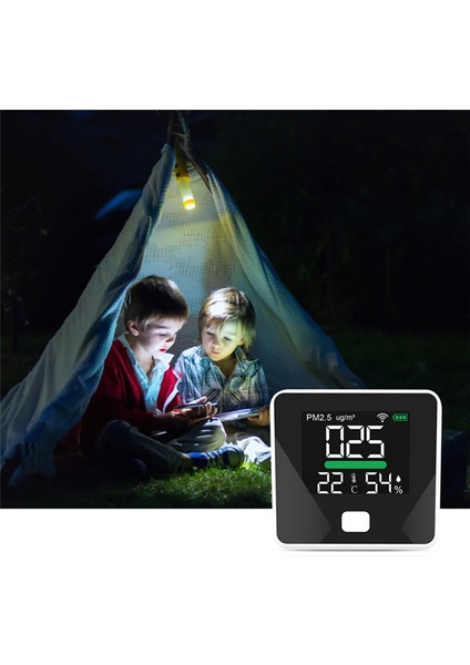 Tuya Wıfı Hava Kalitesi Sayaç Pm2.5 Sıcaklık Nem Test Cihazı Taşınabilir LED Ekran Ev Ofis (Yurt Dışından) modelleri