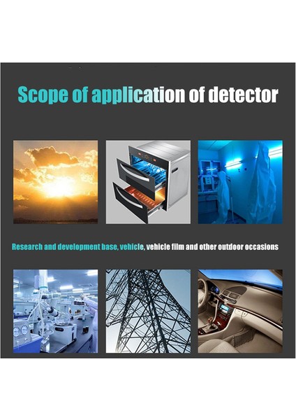 Ultraviyole Radyasyon Monitörü, Ev Ofisi Açık Mekan Muayenesi Için Dijital Uv Dedektörü Siyah (Yurt Dışından) fırsatları