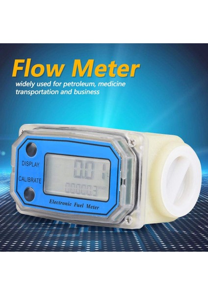 Mini Dijital Türbin Akış Ölçer Yakıt Akışı Ölçer Kimyasallar Için Türbin Flowmeteter Su Deniz Sıvı Flowmetre (Yurt Dışından) fırsatları