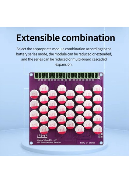 17S 6A Lityum Pil Yönetim Sistemi Yüksek Hassasiyetli Düşük Voltajlı Diferansiyel Kapasitör Aktif Dengeleme Modülü (Yurt Dışından) indirimleri
