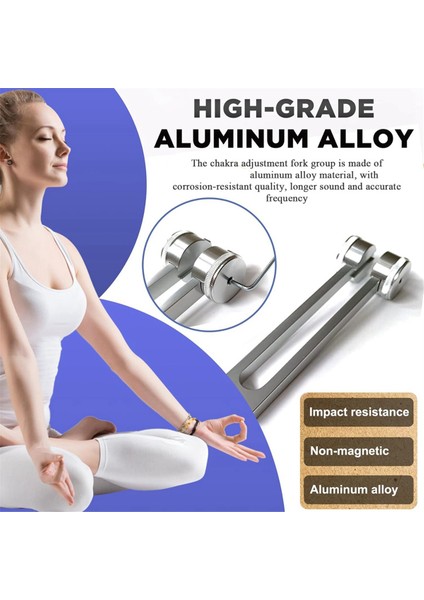 Nörolojik Ayar Çatalı, 128Hz+256Hz Gümüş, Alüminyum Alaşım Vücut Ağırlıklı Çakra Setini Iyileştirmek Için Çatallar (Yurt Dışından) indirimleri