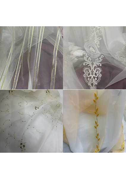 Nakışlı Armürlü Outlet Tül Perde fırsatları