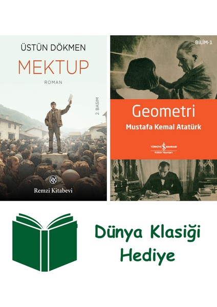 Mektup + Geometri + Dünya Klasiği Hediye