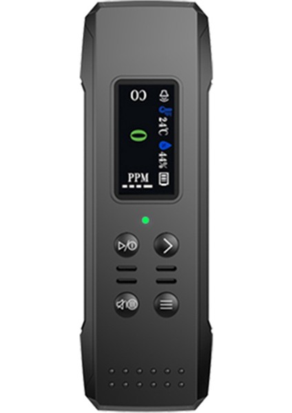 Taşınabilir Elektrokimyasal Sensör Co Test Merkezi LCD Ekran Ppm Dedektörü Sesli Işık Alarmı ve Düşük Pil Hatırlatıcı Siyah (Yurt Dışından)