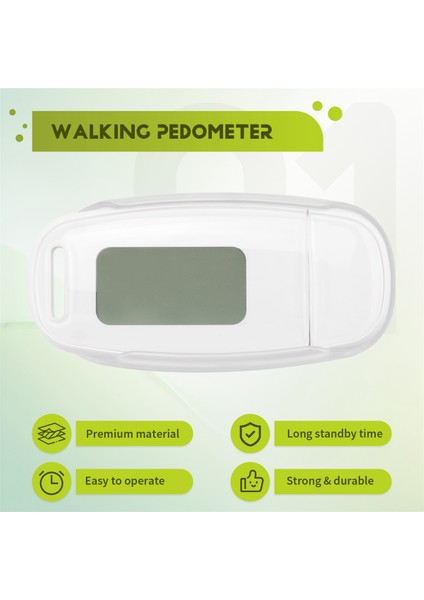 Basit Adım Sayacı, Şarj Edilebilir Pil ile Yürüme 3D Pedometre, Doğru Fitness Izleyici, Dijital Pedometre, Beyaz (Yurt Dışından) fırsatları