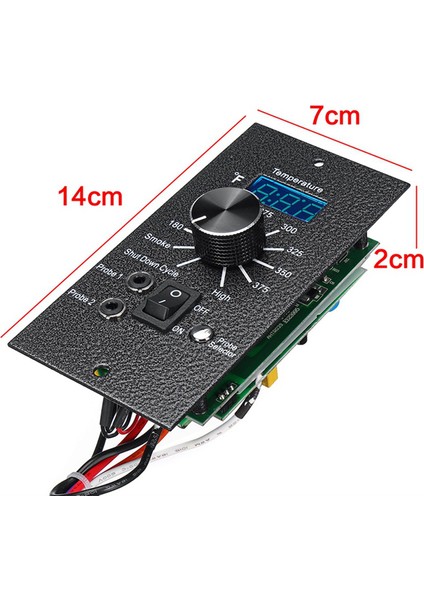 Termostat Dijital Kontrol LED Tahtası Et Prob Delikleri Duman Kontrolü Traeger Ahşap Pelet Için TR-039-F Us Fişi (Yurt Dışından) modelleri