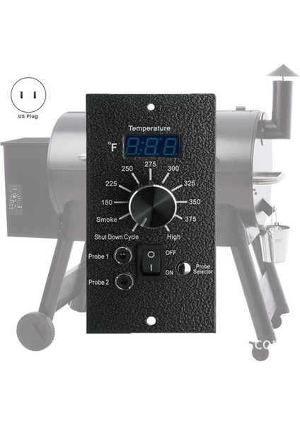 Termostat Dijital Kontrol LED Tahtası Et Prob Delikleri Duman Kontrolü Traeger Ahşap Pelet Için TR-039-F Us Fişi (Yurt Dışından) fırsatları