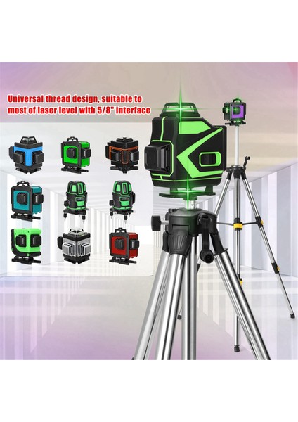 1.2m Üç Yükseklik Ayarı Paslanmaz Çelik Uzatma Çubuğu Tripod Lazer Seviyesi Kabarcık Seviyesi Lazer Aksesuarları (Yurt Dışından) fiyatları