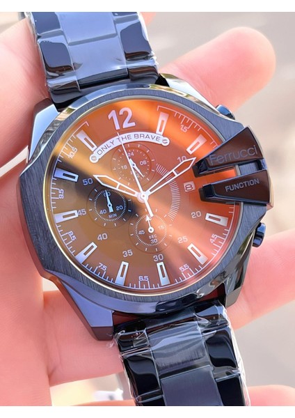 Otomatik Çelik Kordon 3 Atm Suya Dayanıklı Özel Tasarım Erkek Kol Saati VS.BLKT.0364 fiyatları