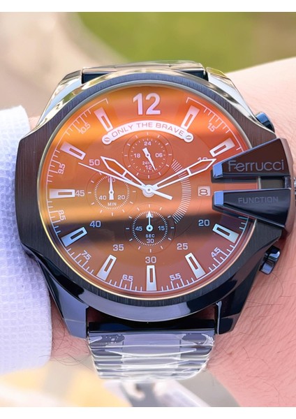 Otomatik Çelik Kordon 3 Atm Suya Dayanıklı Özel Tasarım Erkek Kol Saati VS.BLKT.0364 modelleri