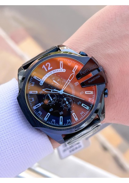 Otomatik Çelik Kordon 3 Atm Suya Dayanıklı Özel Tasarım Erkek Kol Saati VS.BLKT.0364 indirimleri