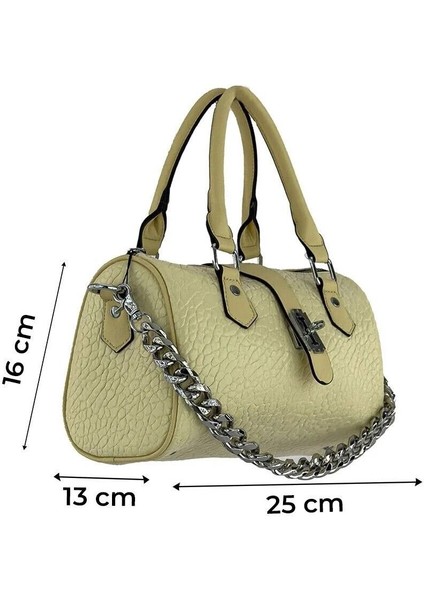 Kadın El ve Omuz Çantası Bej Kb 26456 fiyatları