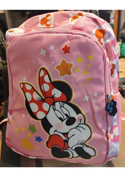 Çocuk Sırt Çantası Orta Boy Minnie Figürlü
