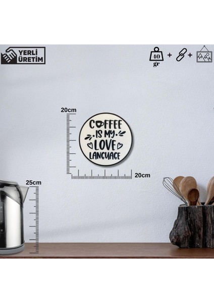 Coffee Break Yazılı Duvar Süsü – Yuvarlak Sert Plastik 20X20 cm fırsatları