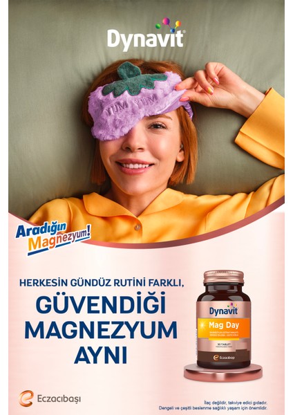 Mag Day 30 Tablet Magnezyum Sitrat &malat, Gotu Kola, Ginkgo Biloba, B6 Vit -Sabah/ Gündüz Magnezyum fırsatları