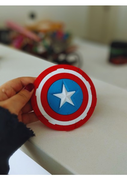 🛡️ Kaptan Amerika Zırhı Masa & Duvar Dekoru | Premium Koleksiyon Tasarımı – 12.5 cm indirimleri