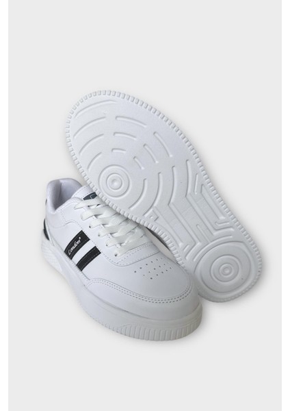 Unisex Hafif Taban Günlük Rahat Spor Ayakkabı Beyaz - Füme