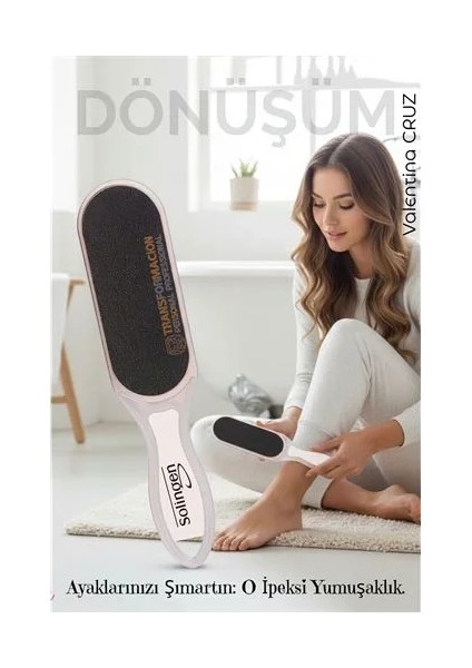 Peeling Çift Taraflı Ayak Törpüsü Nasır Giderici Ölü Deri Pedikür Aleti Solingen Professional fiyatları