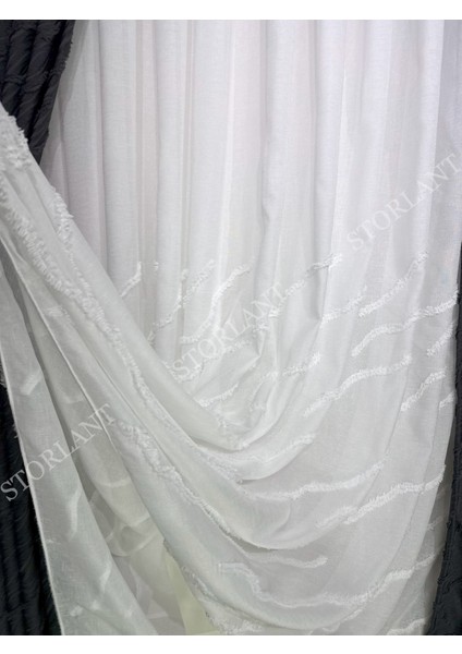 Puffy Aqua Bambu Keten Tül | Ağır Gramajlı, 1/3 Sık Pileli, Ütüsüz Kolay Kullanım fiyatları