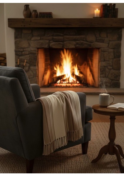 Erdilhome Stripe Scotch Çift Kişilik Battaniye Camel fiyatları