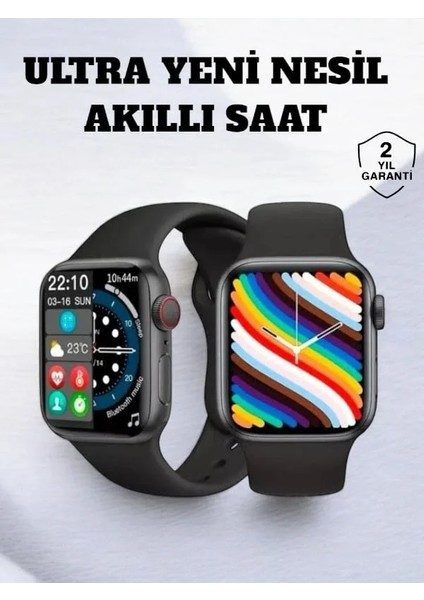 Akıllı Saat Ios ve Android ile Uyumlu Şık ve Çok Fonksiyonlu