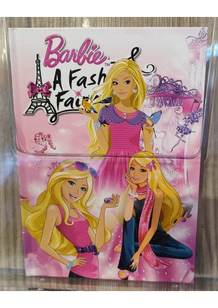 Barbi Figürlü A5 Boyutunda Sert Kapak Çok Amaçlı Çizgili Defter AD85500