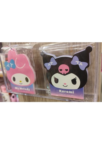 Kuromi,hello Kitty,cinnamoroll,my Melody Figürlü Küçük Boy Not Defteri (Toplam 2 Adet ) 10CM*10CM