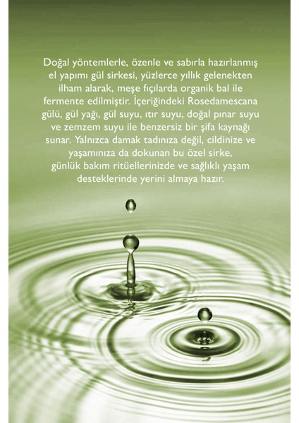 Gül Sirkesi 100 ml fiyatları