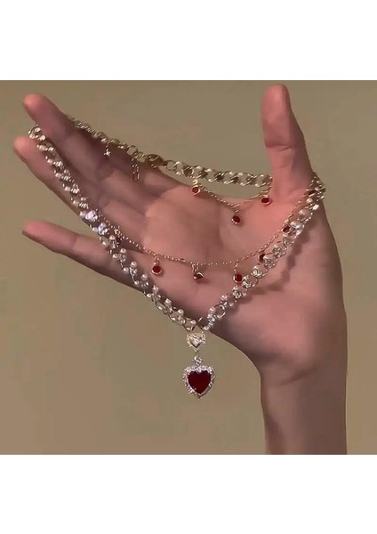 Wednesday Fransız Redlace Kolye