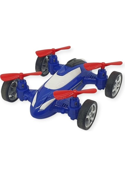 Sürtmeli Drone Araba Hareketli Pervane - Mavi (Lisinya)