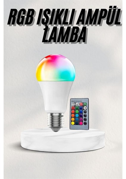 Akıllı Rgb LED Ampul LED Uzaktan Kumandalı Renk Değiştiren Ampul - M390R170-K55390 fiyatları