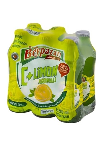 Beypazarı C+ Limon Aromalı Maden Suyu (6X200ML)