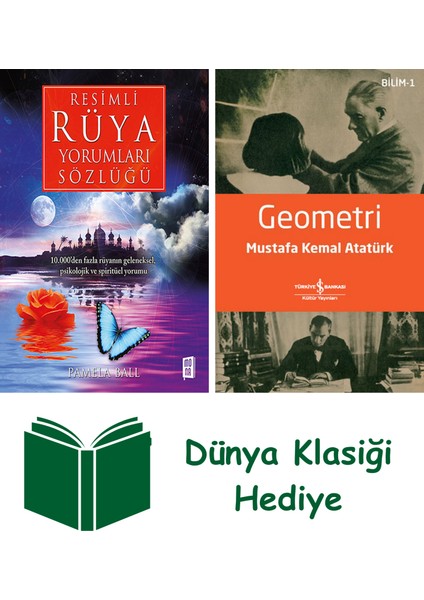 Resimli Rüya Yorumları Sözlüğü (Ciltli) + Geometri + Dünya Klasiği Hediye