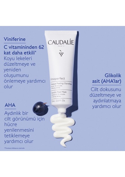 Vinoperfect Glikolik Maske 75 ml – Cildi Aydınlatan, Pürüzsüzleştiren ve Canlandıran Yüz Bakımı modelleri