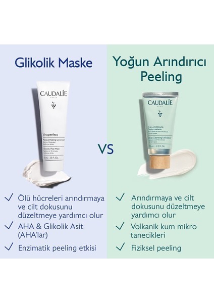 Vinoperfect Glikolik Maske 75 ml – Cildi Aydınlatan, Pürüzsüzleştiren ve Canlandıran Yüz Bakımı