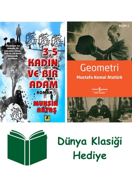 3,5 Kadın ve Bir Adam + Geometri + Dünya Klasiği Hediye