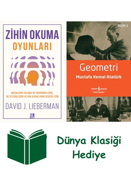 Zihin Okuma Oyunları + Geometri + Dünya Klasiği Hediye