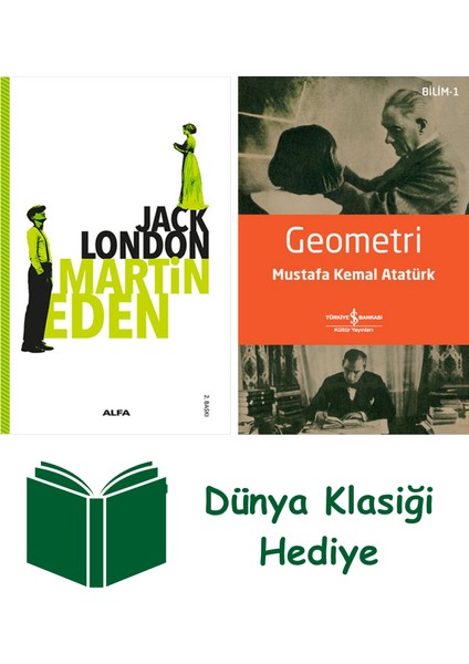 Martin Eden + Geometri + Dünya Klasiği Hediye