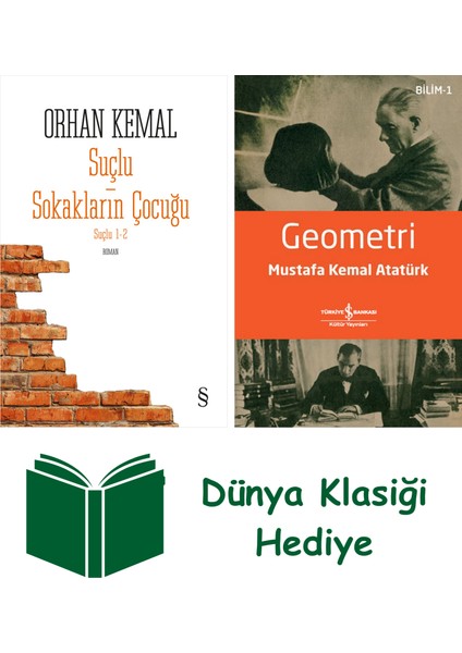 Suçlu 1-2 (2 Kitap Bir Arada) + Geometri + Dünya Klasiği Hediye