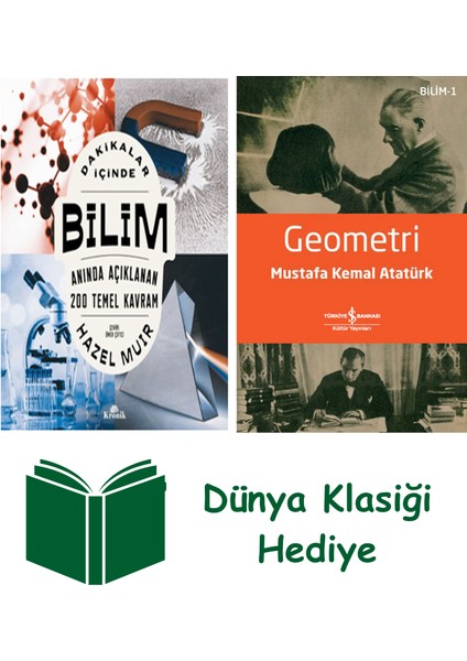 Dakikalar Içinde Bilim + Geometri + Dünya Klasiği Hediye