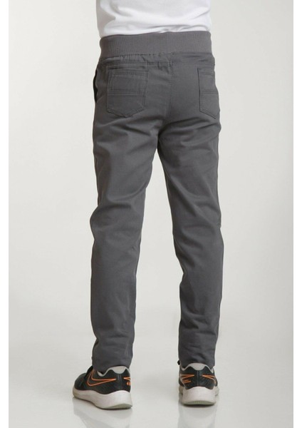 Çocuk Beli Ribanalı Tam Lastikli Kanvas Kumaş Günlük ve Okul Pantolonu modelleri