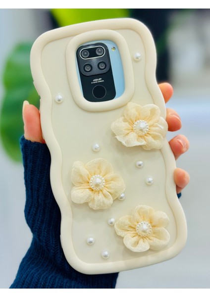 Redmi Note 9 Uyumlu Tül Çiçek Tasarımlı Oyuncaklı Silikon Kılıf fiyatları