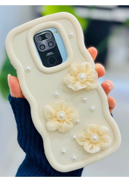 Redmi Note 9 Uyumlu Tül Çiçek Tasarımlı Oyuncaklı Silikon Kılıf modelleri