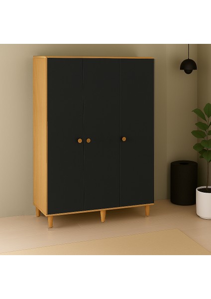 3 Kapılı, 2 Çekmeceli Gardırop, Elbise Dolabı, Çocuk Odası Dolabı modelleri