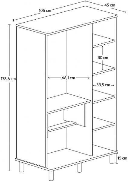 3 Kapılı, 2 Çekmeceli Gardırop, Elbise Dolabı, Çocuk Odası Dolabı fırsatları