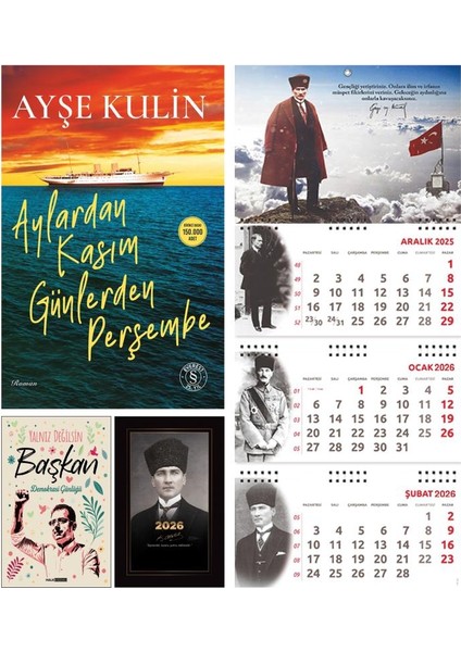 Aylardan Kasım Günlerden Perşembe ve Yalnız Değilsin Başkan - Kalpaklı Ajanda -Sakarya Duvar Takvimi