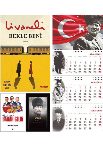 Bekle Beni ve Bak Işte Bahar Geldi - Komutan Ajanda - Ayyıldız Duvar Takvimi