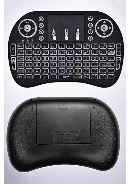 Işıklı Kablosuz Mini Q Klavye Tüm Cihazlara Uyumlu indirimleri