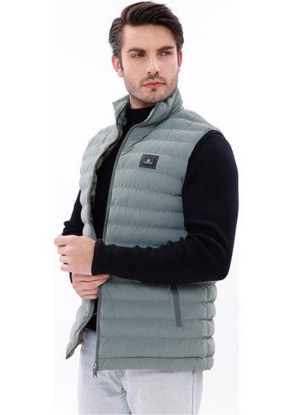 Erkek Nova Kumaş Şişme Yelek Hafif Dolgulu Fermuarlı Cepli Su Itici Rahat Kalıp fiyatları